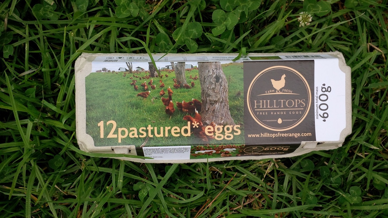 Hilltops eggs pastured eggs 600g package dozen