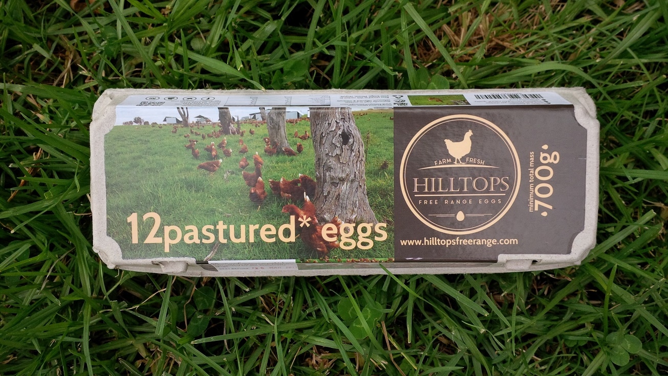 Hilltops eggs pastured eggs 700g dozen